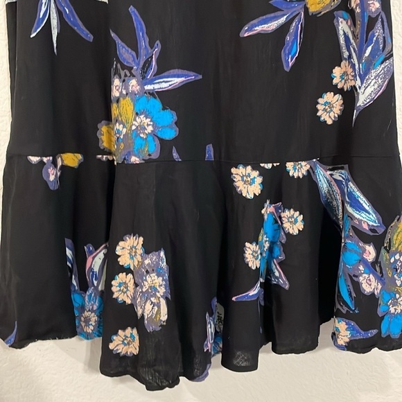 Free People Women Summer in Tutlum Tunic Small Black Coastal Longline Lagenlook - Picture 10 of 15